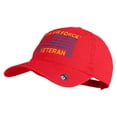 thumbnail image 2 of US Air Force Veteran Flag Embroidered Solid Cotton Twill Low Profile Strap Cap - Red OSFM, 2 of 5