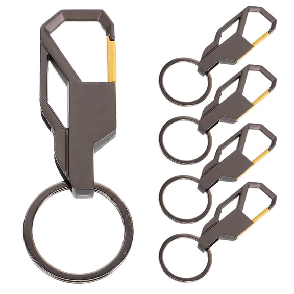 LABSERRON 5Pcs Keychain for Men Multi Hook Belt Key Holder Zinc Alloy Decorative Accessory