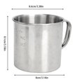 thumbnail image 2 of Stainless Steel Measuring Cup with Graduations, Multi-Purpose Metal Mug for Baking Coffee Soup Camping, Accurate Liquid Measurement Tool for Kitchen and Outdoor Use, C, 2 of 5