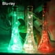 thumbnail image 2 of FloreceBien Paquete de 10 luces solares para botellas de vino, 20 luces LED de corcho para fiestas, bodas, vacaciones, jardín, luz azul, 2 of 5