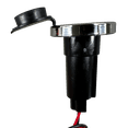 thumbnail image 5 of Pactrade Marine Black Rubber Cap 2-Prong Stern Light Pole Base Silver Top Socket Plug-in, 5 of 9