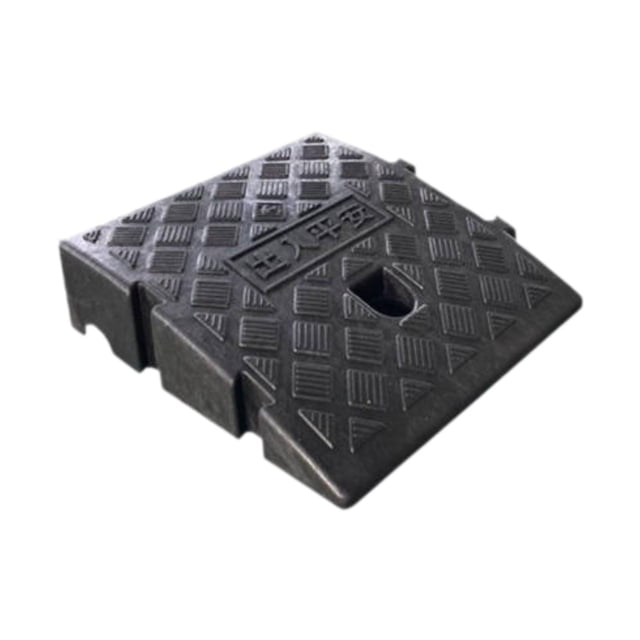 TISHITA Curb Ramp Auto Accessories Curbside Bridge Ramp for Trucks Road Parking Cars Height 7 cm Black