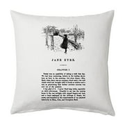 Universal Zone Jane Eyre by Charlotte BrontÃ« Pillow Cover, Book pillow cover.