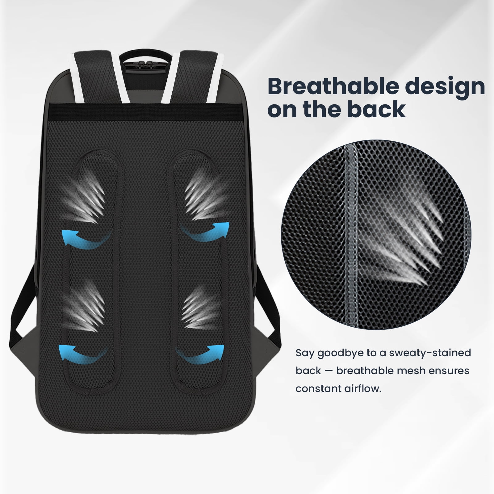 CCGTIOR Multi-Use Beach Tennis Bag For Sport Convertible Padel Backpack - Laptop Sleeve, Ball Sleeve, Fence Hook, Easy Access,Shoe Compartment (Black-White)