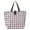 Brown, variant on JWshufel Eco Friendly Foldable Portable Shopping Bag 600D Cloth Convenient Large Capacity Reusable Tote for Groceries and I Easy to Match Lattice Design