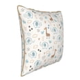 thumbnail image 2 of Xecao Elephants And Giraffes Print Soft Velvet Decorative Throw Pillow Covers, Square Cushion Cases for Bed, Sofa, Living Room, Car, and Indoor Outdoor Use-20"x20", 2 of 8