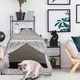 thumbnail image 3 of Cama de la tienda del gato Sunnimix Perrera para gatos con campaña Gris M, 3 of 8