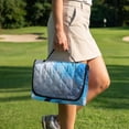 thumbnail image 4 of Xixirimido Golf Cart Seat Covers, Quilted Golf Cart Seat Towel Blanket with 4 Pockets Universal Fit for EZGO Club Car and More 2 Person Seats Carts Non-Slip, Dolphin Fishes Coral Undersea, 4 of 8