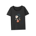 thumbnail image 4 of Camiseta de mujer con cuello redondo, ropa deportiva, camiseta básica para el trabajo, playa, calle M, 4 of 7