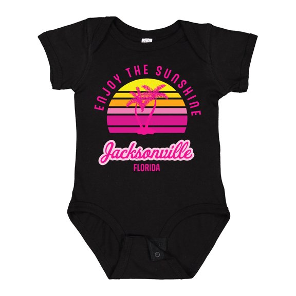 Inktastic Summer Enjoy the Sunshine Jacksonville Florida in Pink Boys or Girls Baby Bodysuit