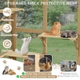 thumbnail image 3 of Magic Union Catio Large Cat Window Box, Wooden Cat Window Perch Enclosure W/4 Platform & 3 Door for Sunbathing, Overlooking, Expandable Cats Window Box with Tunnel Connection, All Weather Use, 3 of 11