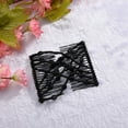 thumbnail image 2 of YWDJ Elastic Hair Ties Bead Stretchy Women Hair Combs Double Magic Slide Metal Comb Clip Hairpins Black, 2 of 4