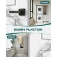 thumbnail image 3 of Matte Door Handles Passage Door Handles Interior Door Handles NonLocking Lever Set [for Hallway or Closet Doors] Reversible for Right/Left Sided Doors, 3 of 8
