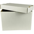 thumbnail image 5 of Short Comic Book Storage Boxes - Holds 150-175 Comic Books, Ideal for Comic Book Storage  Home Storage, Stackable - Set of 2, White, 5 of 8