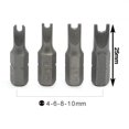 thumbnail image 4 of Lefu 10pcs U Shaped Screwdriver Bit Set 1/4In Hex Shank 25mm Screw Driver Bits U tpye, 4 of 7