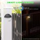 thumbnail image 4 of Luces solares para cercas, luces solares decorativas para jardín, luces inalámbricas impermeables para exteriores para jardín, cercas y patios, blanco cálido (juego de 4), 4 of 5