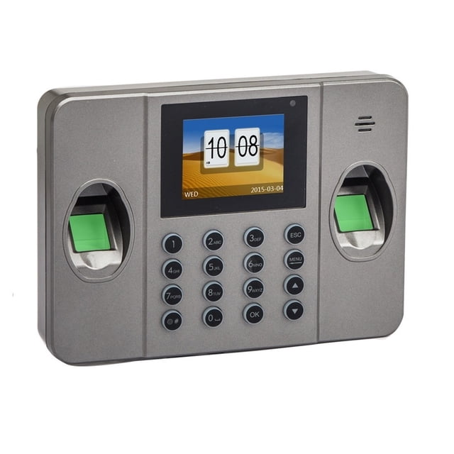 Dual Fingerprint Sensor RFID Biometric Fingerprint Time Attendance Terminal with Optional ID/IC Card And Bell Function ,Easy to Use