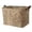 Khaki 1PCS, variant on Large Fabric Storage Baskets For Organizing Closet Storage Foldable Storage Baskets For Shelf Canvas Storage Decorative Basket With Handles