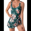 thumbnail image 1 of Traje de Baño de una Pieza para Mujer, con Control de Abdomen y Falda 14-Imprimir 4XL, 1 of 8