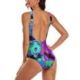 thumbnail image 3 of My Hero Academia Himiko Toga Womens Bathing Suits One Piece Swimsuits Cute Bikini Printed Swimwear Cover Up Dress 2XL, 3 of 7