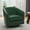 Green, variant on UIXE Swivel Accent Chairs Set of 2, PU Leather Barrel Club Chair Upholstered Armchair for Living Room, Round Arm Chair, Green