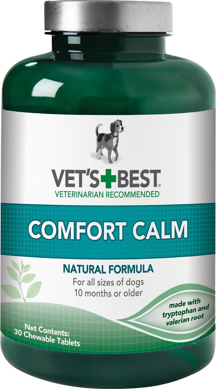 Vets Best Natural Formula Comfort Calm Valerian Root Dog Chewable Tablets 30ct