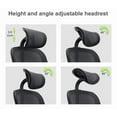 thumbnail image 3 of 2xhome Ergonomic Office Chair With Lumbar Support, Adjustable Executive Desk Armchair with Tall Back Mesh & Headrest, Set of 1, 1 piece, 3 of 11