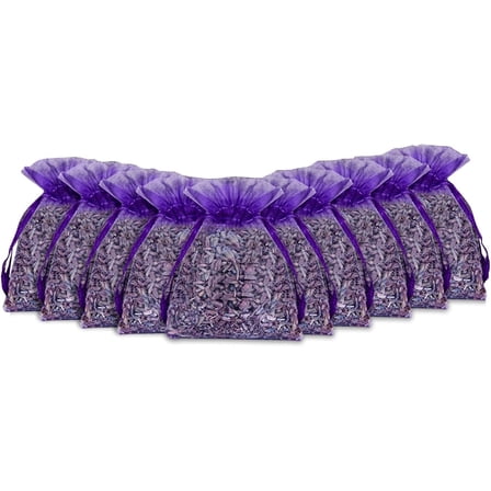 20 Pcs Lavender Sachet Bags, Natural French Dried Sachets for Drawers and Closets, Strong Smell Fragrance Fresh Scents Home,Lavender Sachets for Clothes Storage