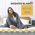 thumbnail image 4 of 48"x72" Weighted Blanket Twin Size Reduce Stress Promote Deep Sleep 20lbs, 4 of 12