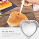 thumbnail image 2 of 26-27 Aluminium Heart Shaped Cake Pan Tin Muffin Chocolate Mold Baking with Removable Bottom, 2 of 3