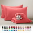 thumbnail image 1 of Clara Clark Juego de Sábanas Individual, Lujo 3 Piezas con Bolsillos Profundos, Ropa Cama Infantil Microfibra Ultrasuave, Color Rosa Coral., 1 of 8