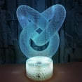thumbnail image 3 of Amor Nudo Círculo Abstracto Espiral Luz Nocturna 3D M, 3 of 5