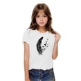 thumbnail image 2 of Yanlir Blouses Décontractées pour Enfants T-shirt Imprimé Mignon Été Garçons Filles T-shirt Mode Col Rond Imprimé Manches Courtes Hauts 3-10 Ans (Blanc2,5 Ans), 2 of 6