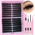 thumbnail image 1 of Kit de extensión de pestañas Ruairie Full Lash Clusters 280 piezas 100D/150D, 1 of 8