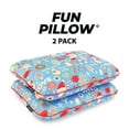 thumbnail image 5 of Imaginarium Memory Foam Fun Pillow with Cool-to-the-Touch Cover, Standard/Queen, 2-Pack, Holly Jolly Blue, 5 of 5