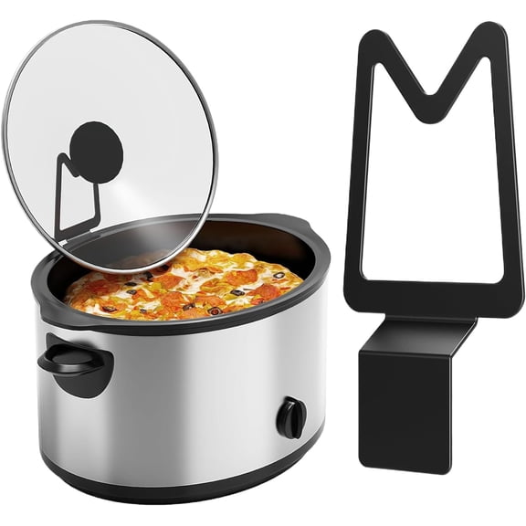 Slow Cooker Lid Holder - Stainless Steel Kitchen Utensils - Anti-Slip Pot Lid Rack - for Home Cooks Meal Prep Cooking Lovers Apartment Busy Professionals Instructors Gatherings Women