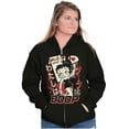 thumbnail image 4 of Kanji Style Retro Cartoon I'm a Boop Zip Hoodie Sweatshirt Women Brisco Brands S, 4 of 5