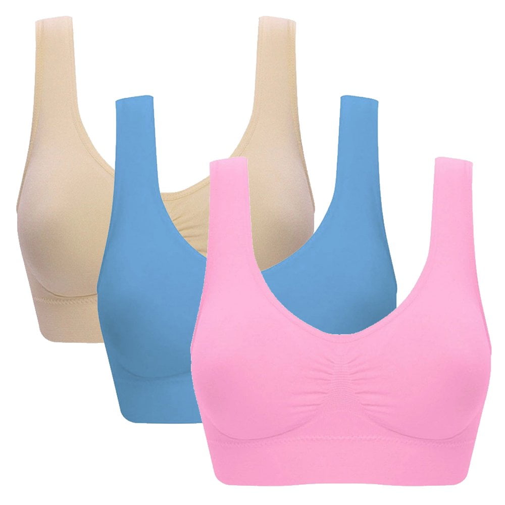 Valcatch Womens Sports Bra Seamless Moisture Wicking Sleeping Bras