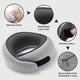 thumbnail image 4 of Almohada cervical de viaje de 4 litros con relleno de espuma viscoelástica 100% gris, 4 of 6
