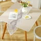 thumbnail image 5 of Camino de mesa de encaje blanco y poliéster hueco para la mesa de comedor y la decoración del hogar, 5 of 6