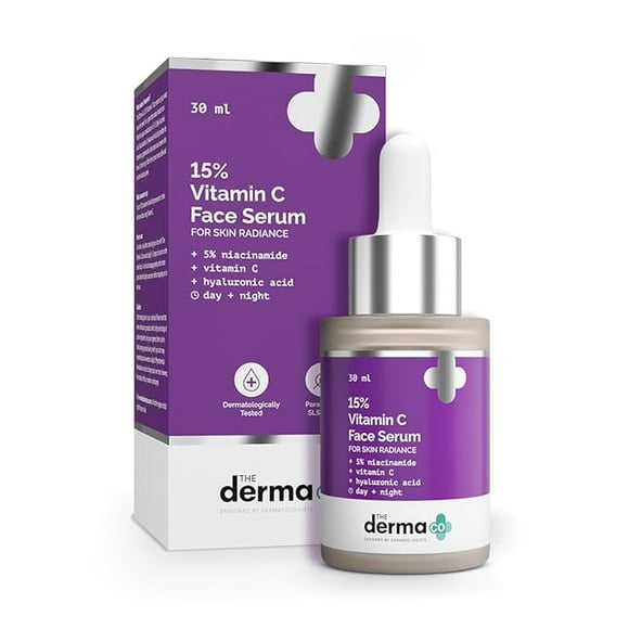 The Derma Co 15% Vitamin C Face Serum For Skin Radiance | 5% Niacinamide 30ML
