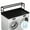 Black, variant on Washer Dryer Countertop with Shelves, Laundry Countertop with 2-Tier Shelf over Wooden Washer and Dryer with Non-Slip Pads, Laundry Room Organization and Storage 54"W x 27.5"D (Black-2-Tier)
