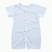 KPOPLK Baby Boy Romper Baby Long Sleeve Romper Toddler One-Piece Jumpsuit Girls Clothes Set(Blue,18-24 Months)