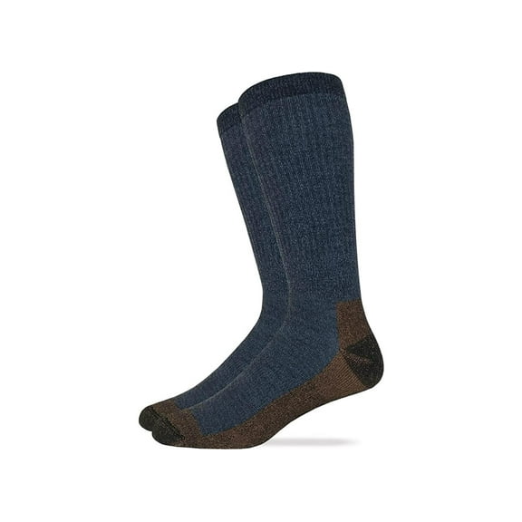 Carolina Ultimate Mens Cupron Copper Merino Wool Blend Socks, Grey, (L) Shoe Size 9-13, 2 Pair