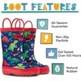 thumbnail image 2 of rain boots, easy to put on and take off, interesting pattern, solid color, suita, 2 of 5