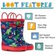 thumbnail image 2 of Botas de lluvia, fáciles de poner y quitar, patrón interesante, color sólido,, 2 of 5