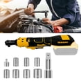 thumbnail image 6 of 3/8" Cordless Ratchet Wrench 3/8" Power Ratchet Wrench Tool Kits 7CS Sockets Extension Rod 1/4" Adapter Variable Speed, 6 of 8