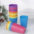 thumbnail image 3 of Vasos de plástico de polipropileno irrompibles, vasos reutilizables para picnic, vasos económicos de colores brillantes, adecuados para uso en fiestas en restaurantes domésticos, pueden almacenar, 3 of 3