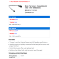 thumbnail image 2 of Brake Pad Sensor - Compatible with 1985 - 1989 BMW 635CSi - Carlson, 2 of 2