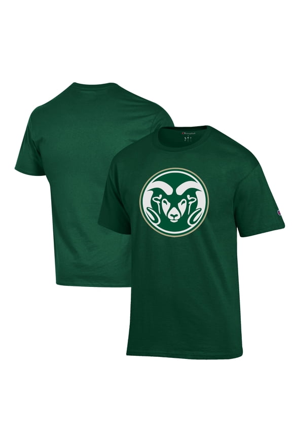 Men's Champion Green Colorado State Rams Primary Jersey T-Shirt